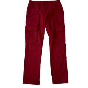 NWT Hanna Andersson Girls Red Cargo Pants 120